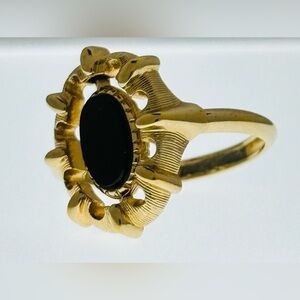 Vintage Avon Gold Tone Flip Ring Lights and Shadows